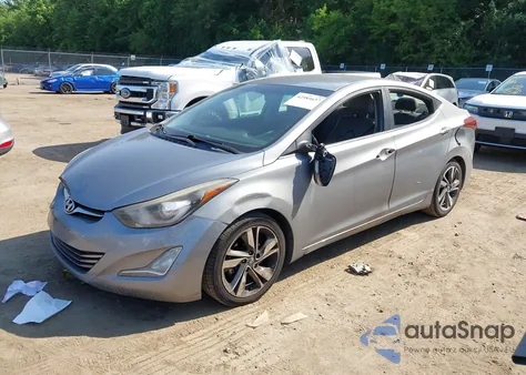 2015 Hyundai Elantra Limited из США, поврежденный, VIN KMHDH4AEXFU381879